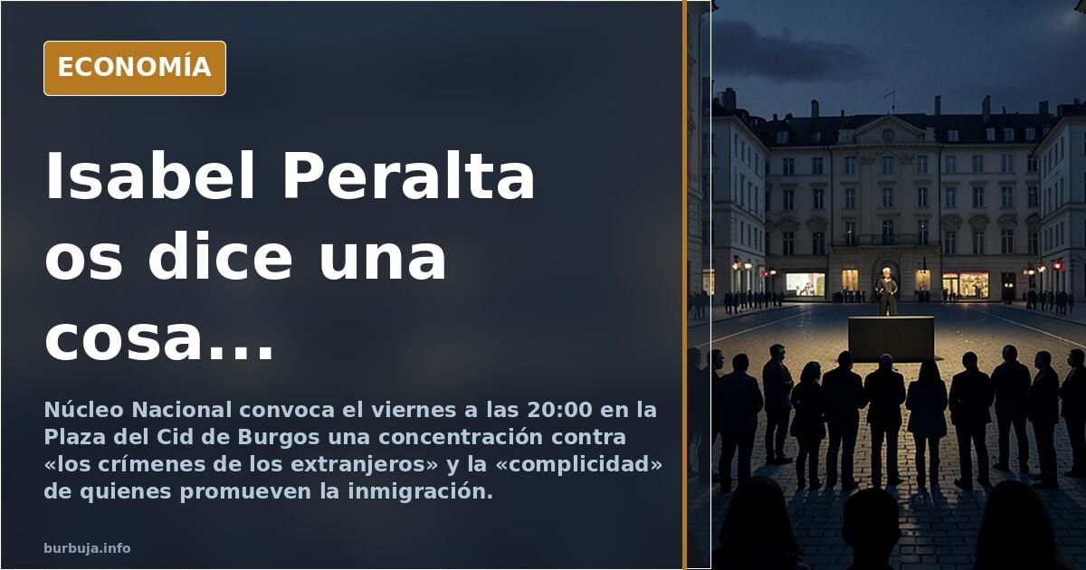Isabel Peralta os dice una cosa...