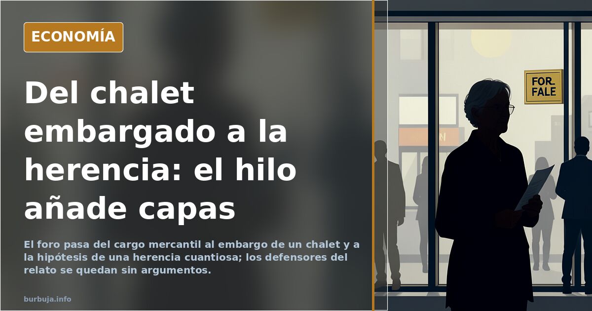 Del chalet embargado a la herencia: el hilo añade capas