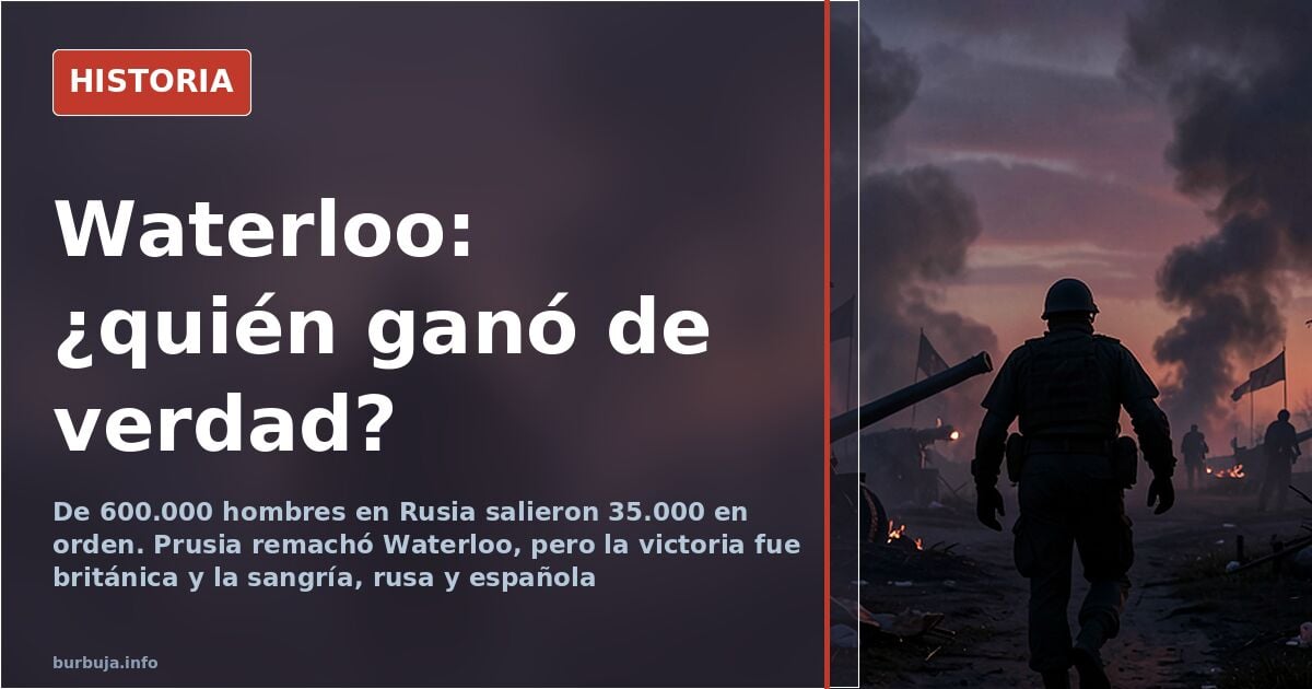 Waterloo: ¿fue la victoria británica o prusiana?