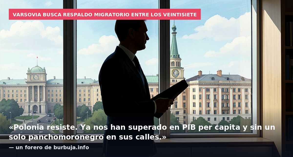 Varsovia busca respaldo migratorio entre los Veintisiete: «Polonia resiste. Ya nos han superado en PIB per capita y sin un solo panchomoronegro en sus calles.» — un forero de burbuja.info