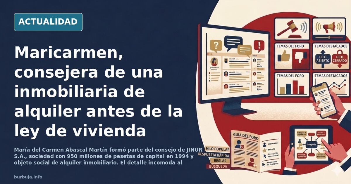 Maricarmen: fue consejera en una millonaria empresa inmobiliaria dedicada al alquiler