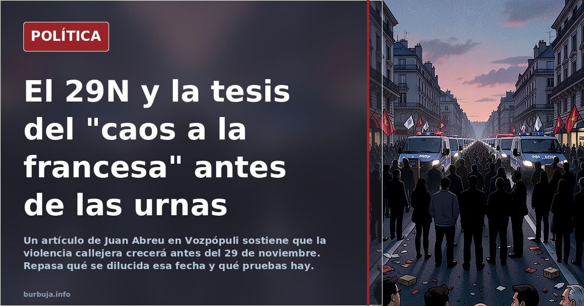 Lo que se dilucida el 29 de noviembre (Juan Abreu en Vozpópuli)