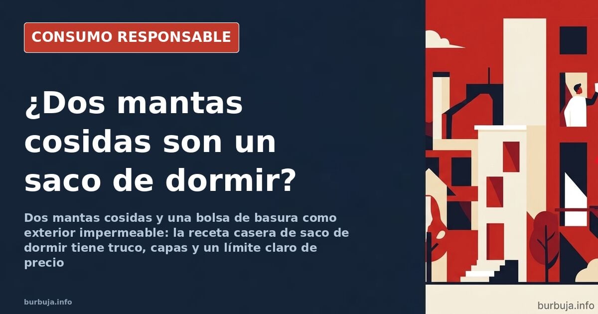 Saco de dormir casero: coser dos mantas y el mito de la compresión