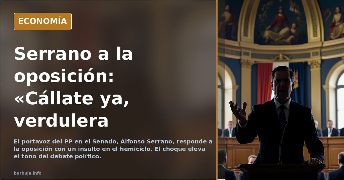 Serrano a la oposición: la política parece un circo de tres pistas