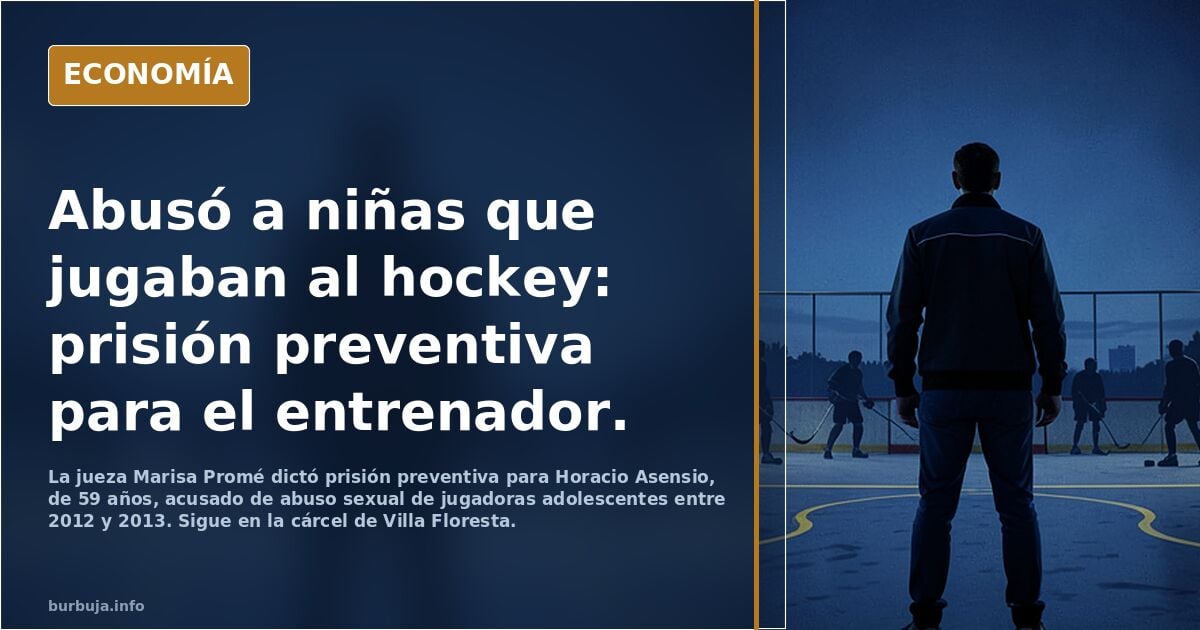 Abusó a niñas que jugaban al hockey: prisión preventiva para el entrenador.