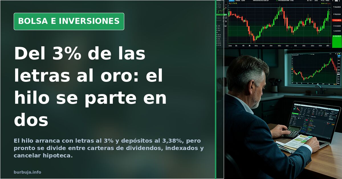 Del 3% de las letras al oro: el hilo se parte en dos