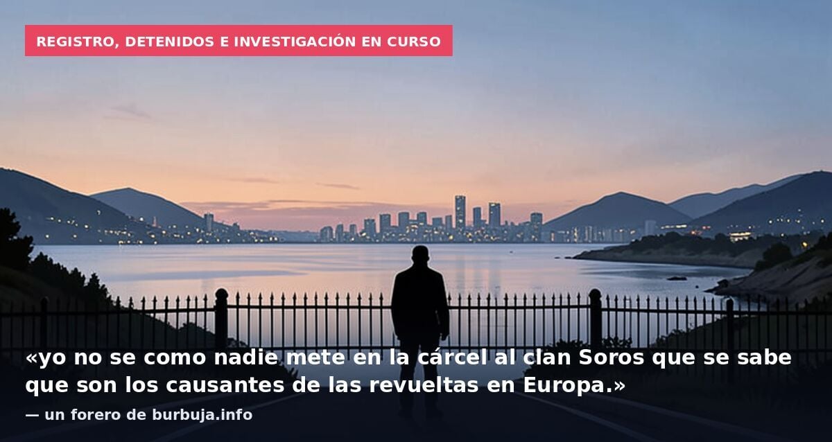 La guardia civil registra la ONG de Soros por distribuir armas a invasores y hay detenidos.