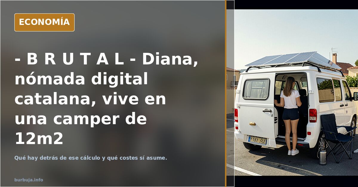 - B R U T A L - Diana, nómada digital catalana, vive en una camper de 12m2