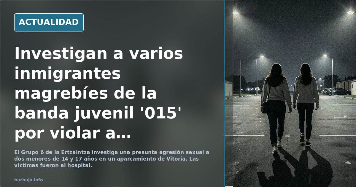 Investigan a la banda 015 por agredir a dos menores en Vitoria