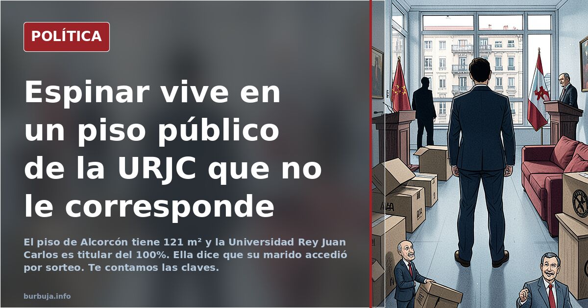 La portavoz del PSOE en Madrid vive en un piso público de la Universidad Rey Juan Carlos que solo pueden usar sus empleados y ella no lo es