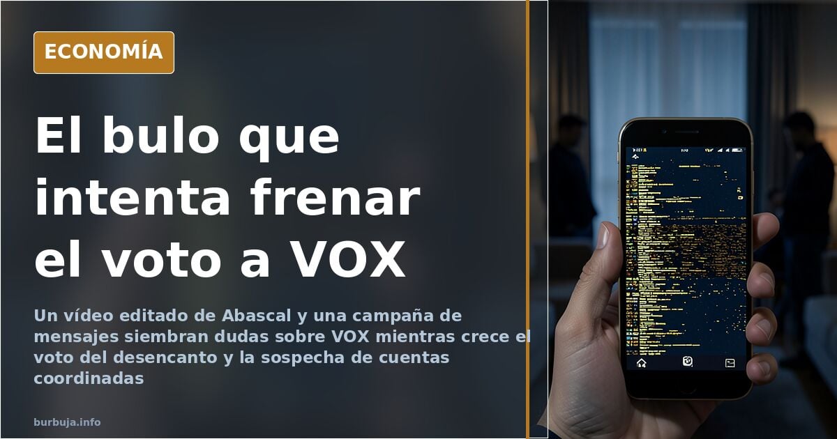 Abascal y el bulo del vídeo: la contundencia que no se ve