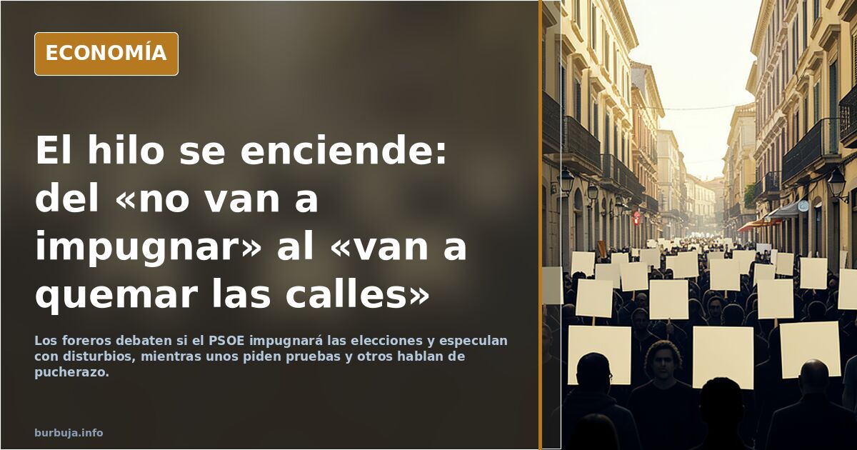 [BOOOM] El PSOE dispuesto a impugnar las elecciones si pierde