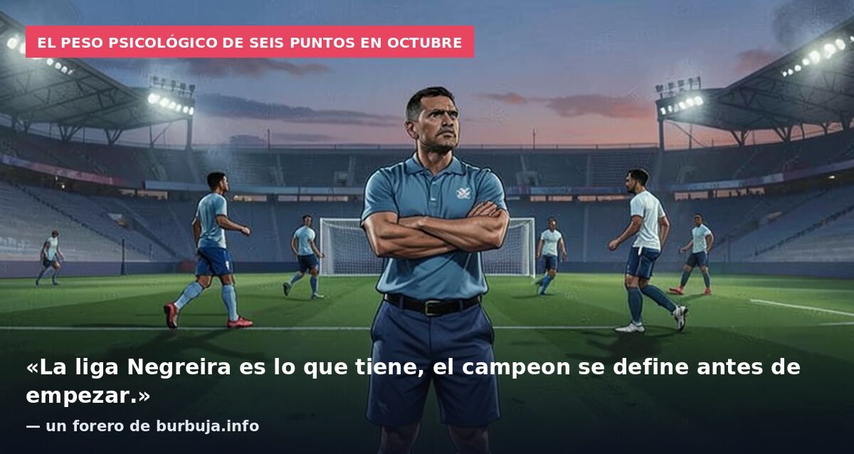 El peso psicológico de seis puntos en octubre: «La liga Negreira es lo que tiene, el campeon se define antes de empezar.» — un forero de burbuja.info