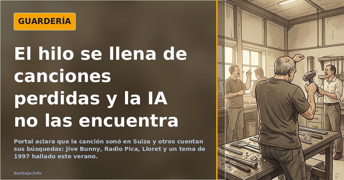 El hilo se llena de canciones perdidas y la IA no las encuentra