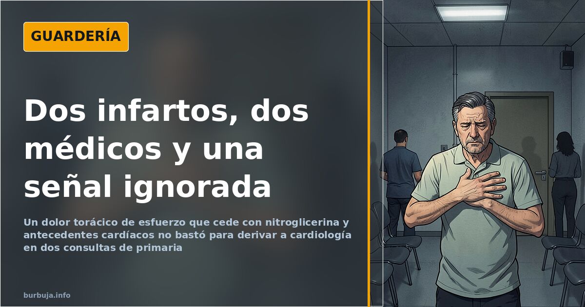 Dos médicos de primaria no vieron un infarto