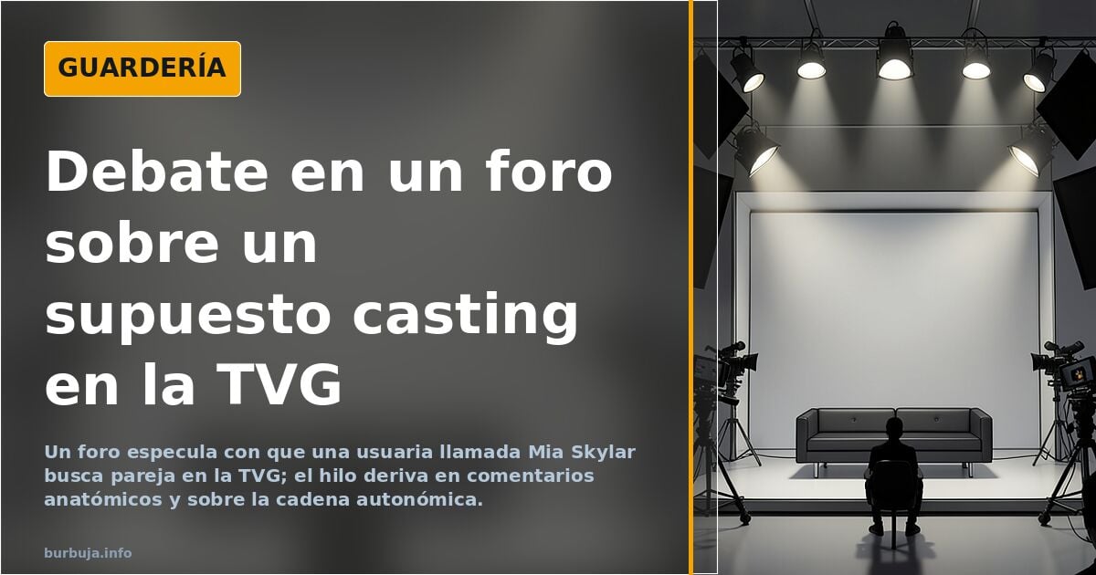 Debate sobre el fichaje de Mia Skylar en la TVG y su anatomía