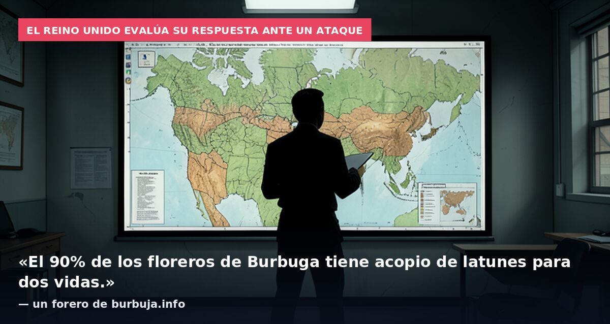 El Reino Unido evalúa su respuesta ante un ataque: «El 90% de los floreros de Burbuga tiene acopio de latunes para dos vidas.» — un forero de burbuja.info