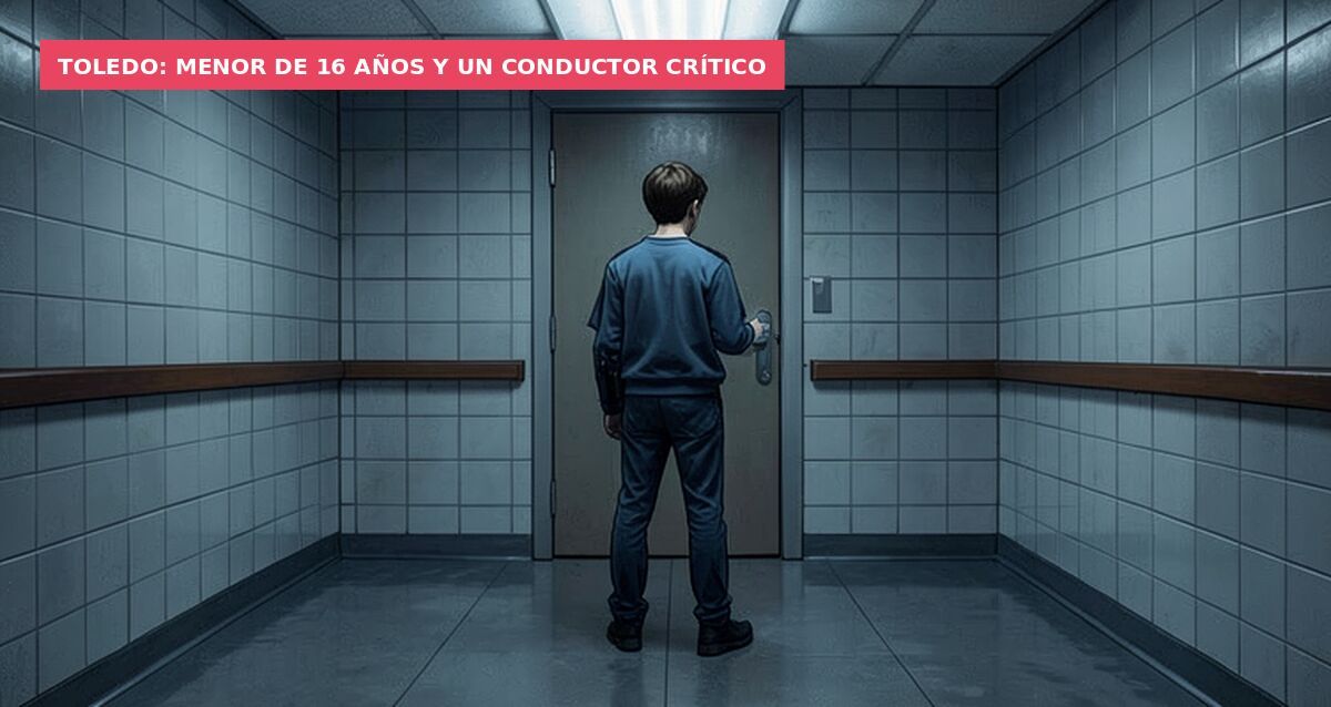 Toledo: menor de 16 años y un conductor crítico