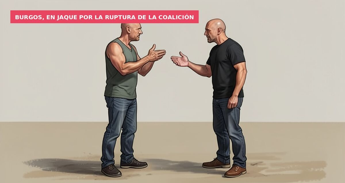 El presidente del PP de Burgos, pillado arrancando carteles de VOX