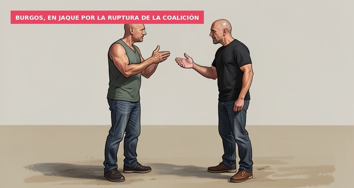 El presidente del PP de Burgos, pillado arrancando carteles de VOX