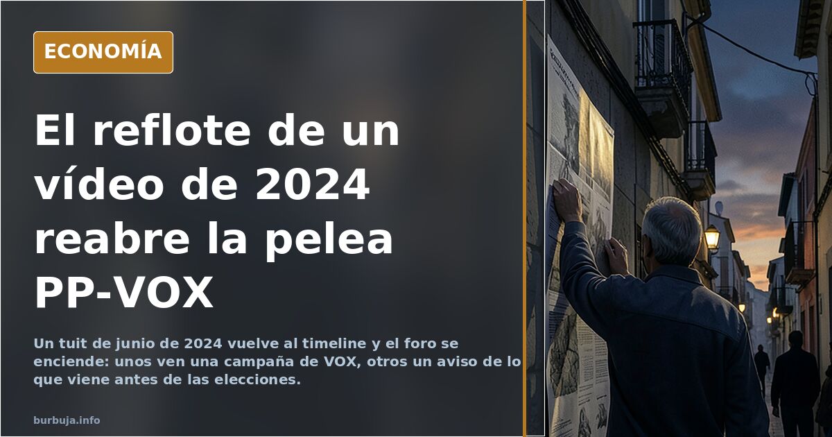 El presidente del PP de Burgos, pillado arrancando carteles de VOX