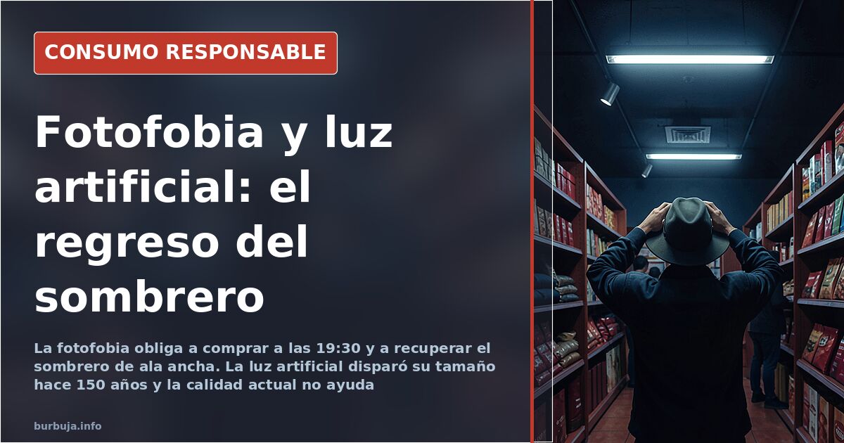 El sombrero vuelve: la factura ocular de 150 años de luz artificial