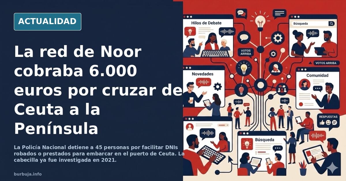 La red de Noor cobraba 6.000€ por llevar a cada invasor de Ceuta a la Península: su grupo ya cayó en el asalto de 2021