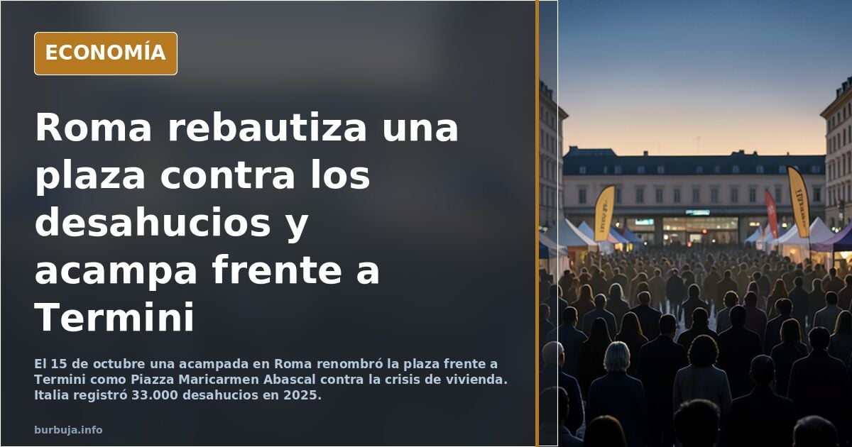 Piazza Maricarmen: la lucha por la vivienda tambien prende en Roma :)