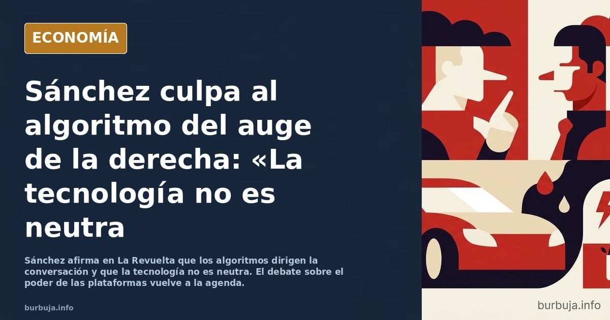 Brutal ÚLTIMA HORA Sánchez el asesino de juezas culpa al algoritmo de que la sociedad sea de derechas
