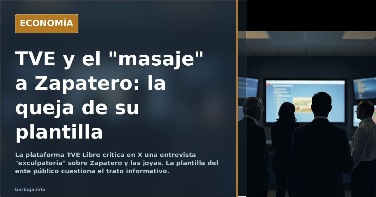 Trabajadores de TVE critican la gestión de Pedro Sánchez