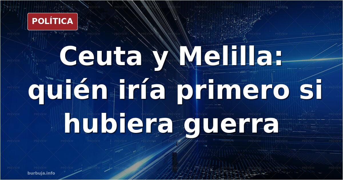 En caso de guerra con Marruecos... ¿quién debería ir 1º a Ceuta y Melilla?