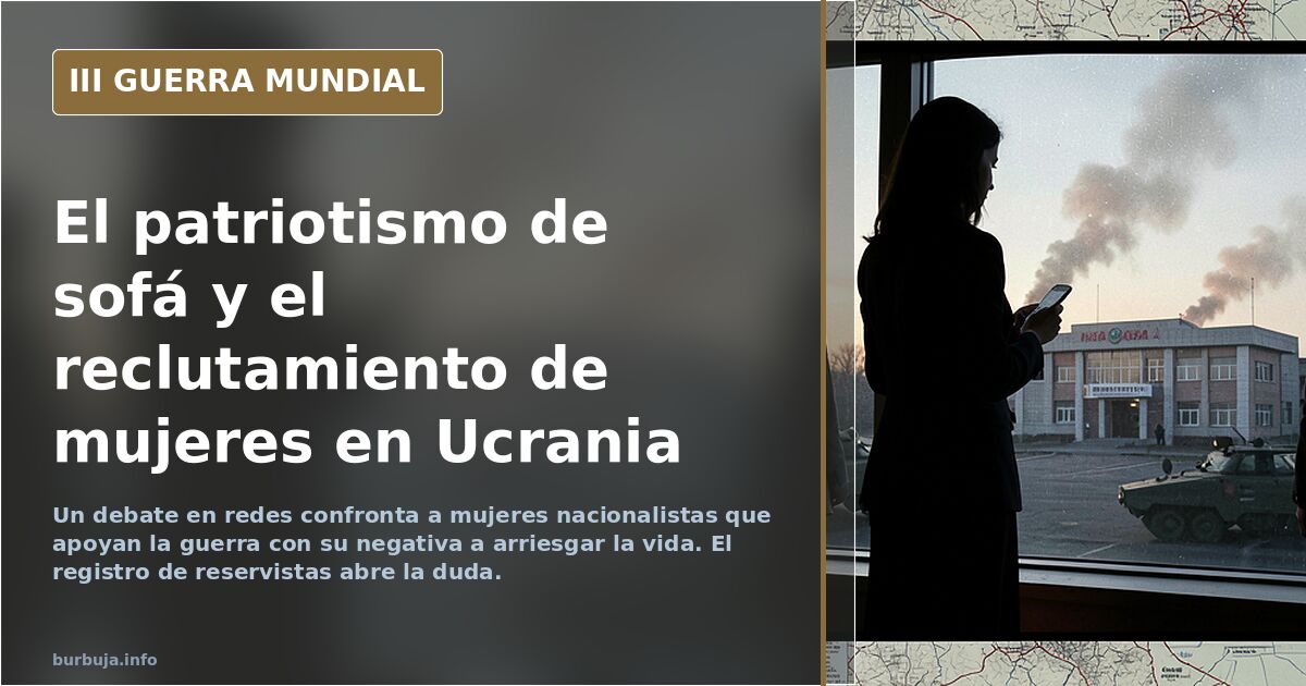 Más mujeres patriotas q quieren q luche hasta el último hombre pero ellas no