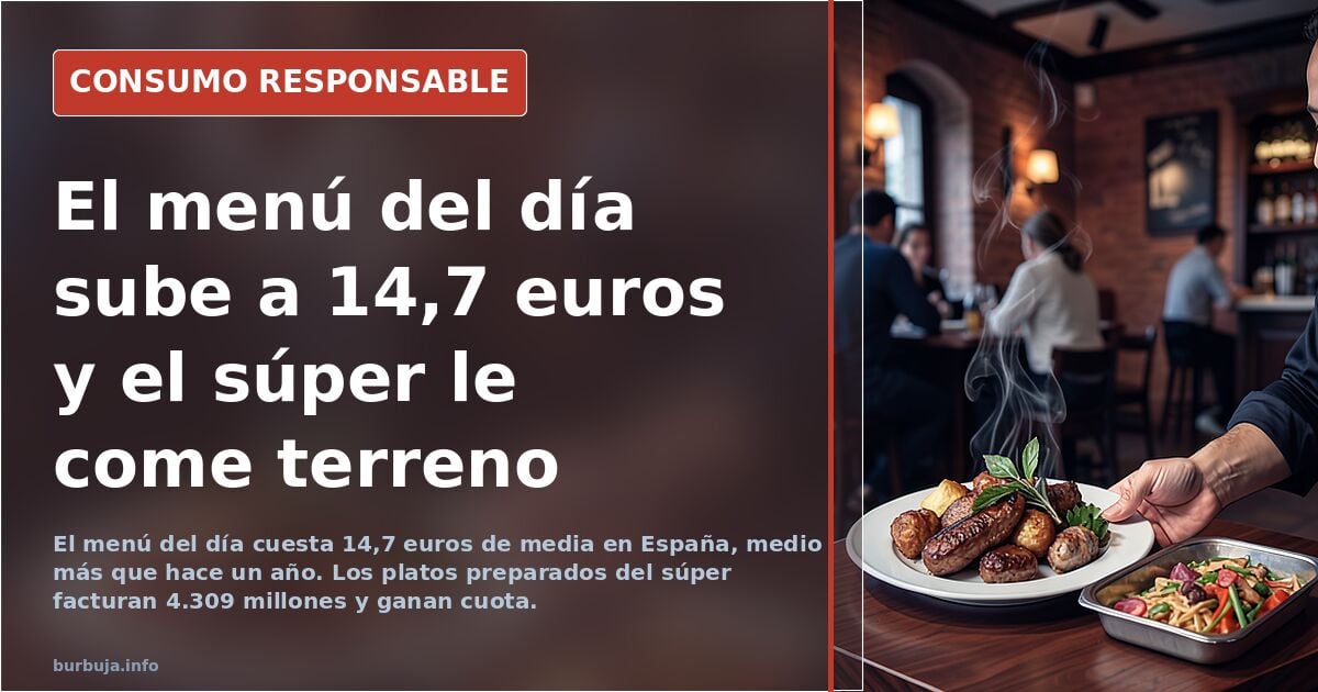 El «mercaurante», ¿competencia desleal? 6 € en vez de 15 €. // ¿Van a hacer las casas ahora sin cocina?