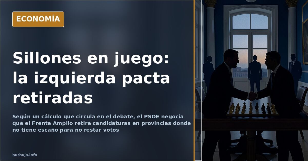 El PSOE negocia con el Frente Amplio retirar candidaturas en 20 provincias