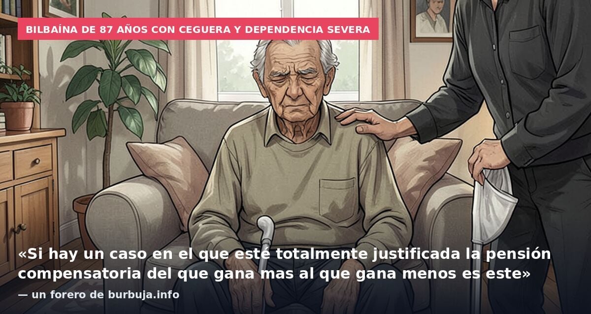 Conceden una pensión compensatoria vitalicia de 800 euros a una bilbaína de 87 años divorciada tras un matrimonio de seis décadas