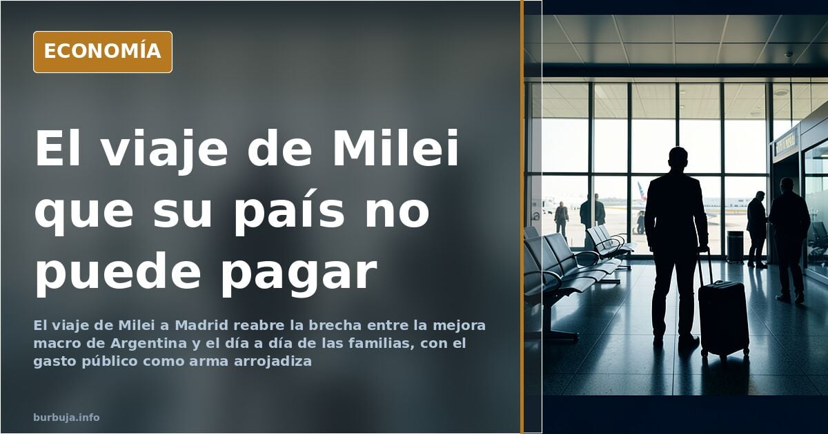 Milei en Madrid: gasto público, macro argentina y el nivel del debate