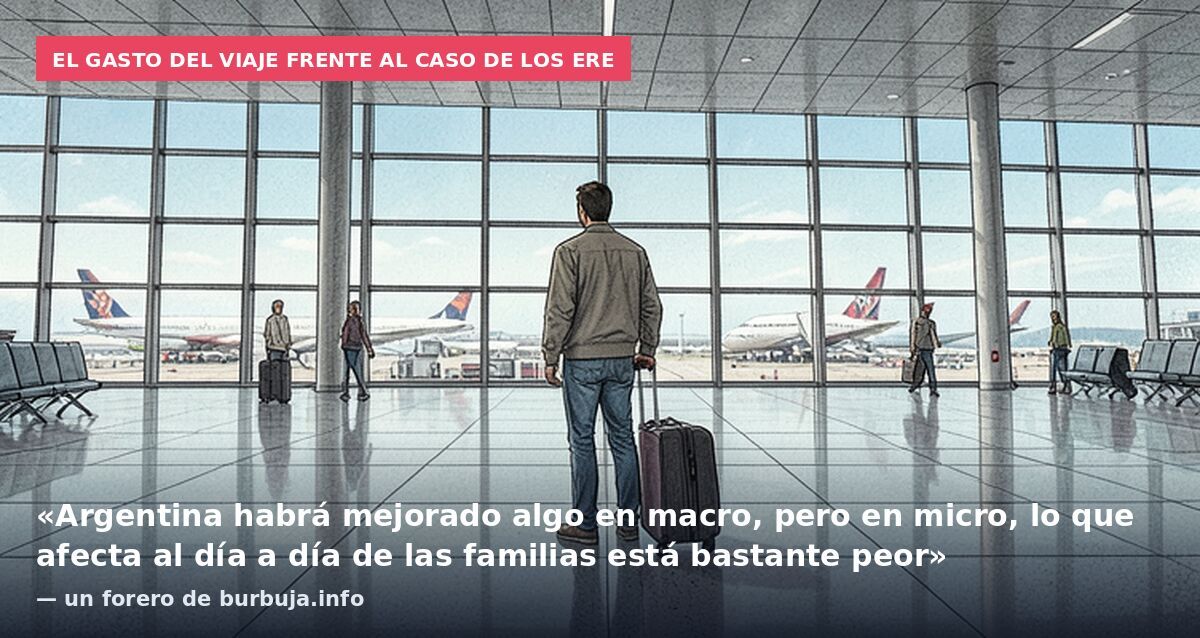 El gasto del viaje frente al caso de los ERE: «Argentina habrá mejorado algo en macro, pero en micro, lo que afecta al día a día de las familias está bastante peor» — un forero de burbuja.info