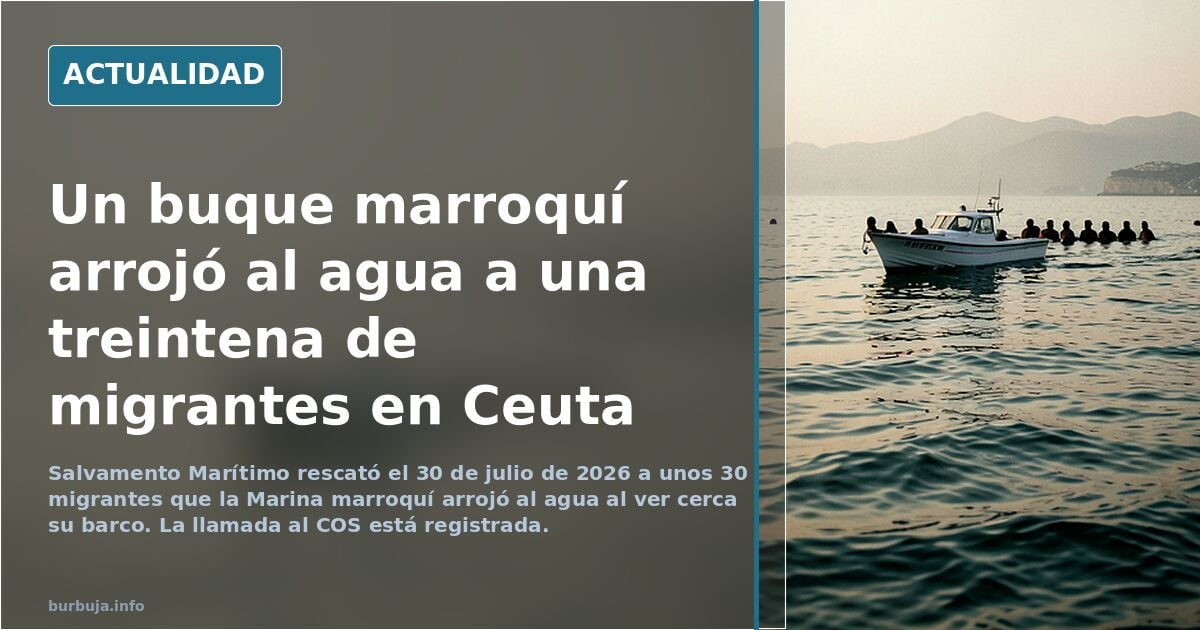 Un buque militar jovenlandés arrojó migrantes al agua durante la avalancha en Ceuta