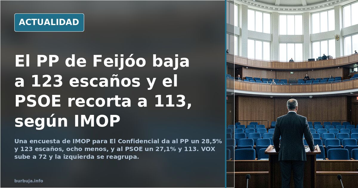 Según las encuestas el PP de Feijoo va perdiendo apoyo.