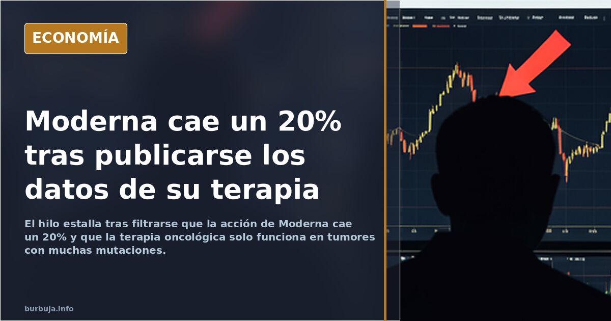 Moderna comunica su banderilla contra el cáncer