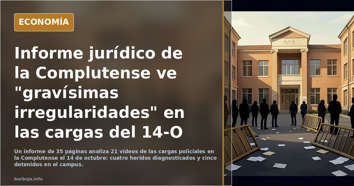 Juristas de la Complutense denuncian gravisimas irregularidades en la violencia de la policia de Madrid contra estudiantes en la huelga educativa >:(