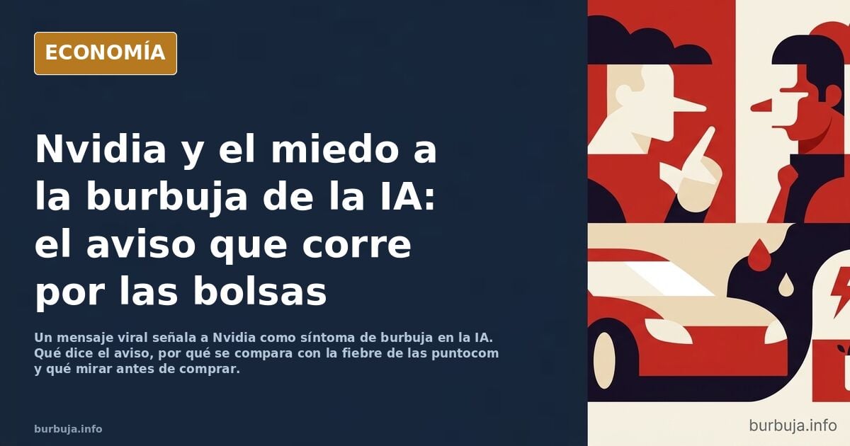 ¿Miedo en las bolsas a la burbuja de la IA? ¿nos vamos al guano? ¿llah?