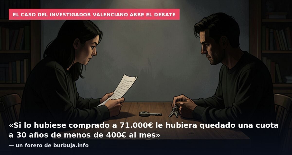 ¿Os parece normal el desahucio del investigador valenciano que había pagado religiosamente el alquiler?