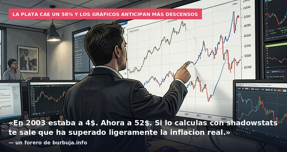 Plata a 49USD. Caída del 60% desde máximos. ¿Qué tal?