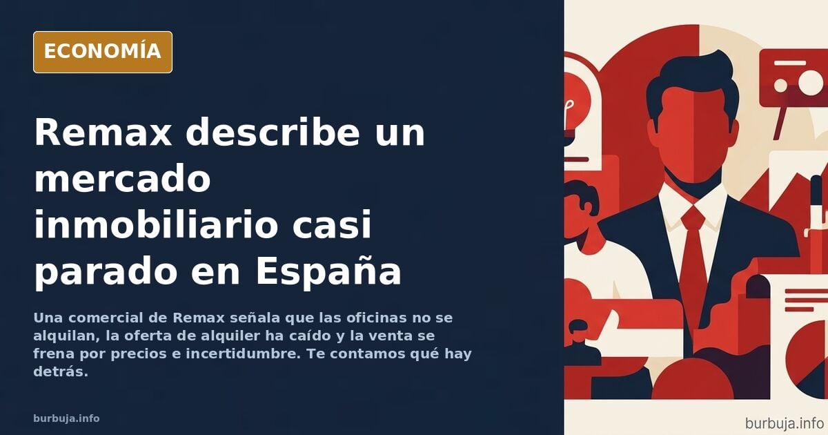 Según Remax, la inmobiliaria parada