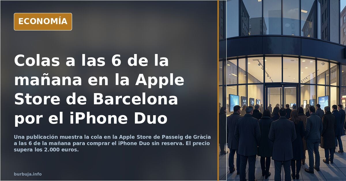 Colas para comprar el iPhone de más de 2000€