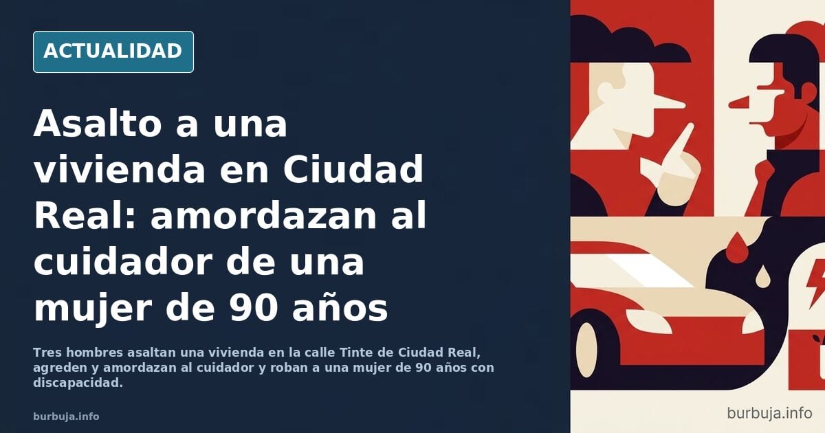 Violento asalto de tres niggas a anciana dependiente en Ciudad Real.