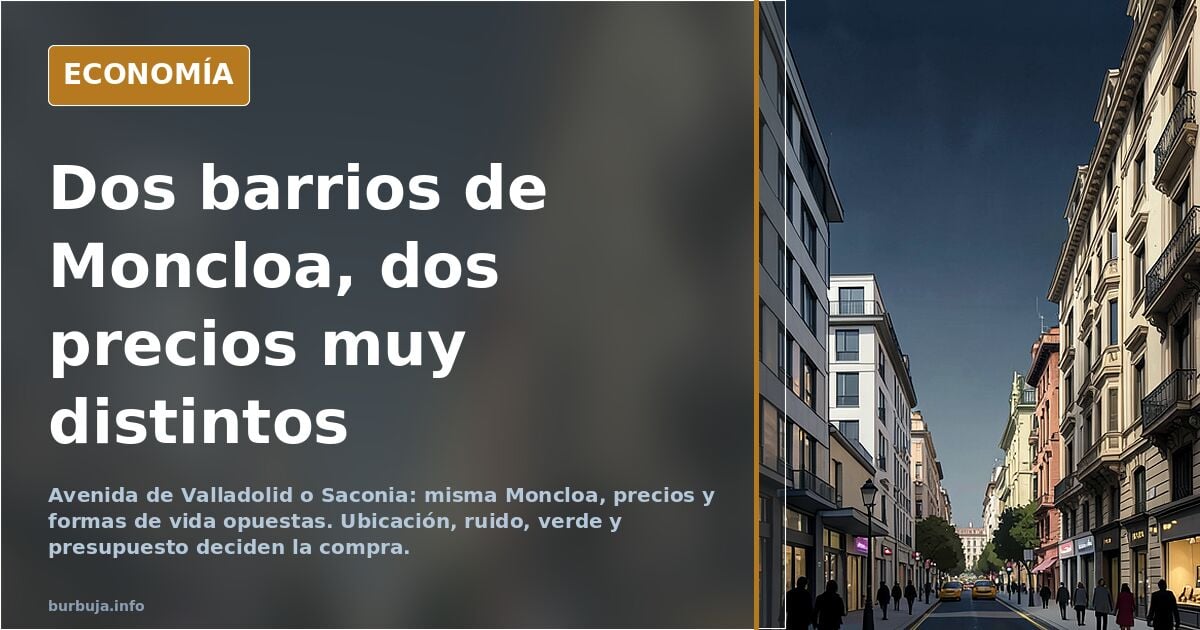 Avenida de Valladolid o Saconia: dos Madrid a precio distinto