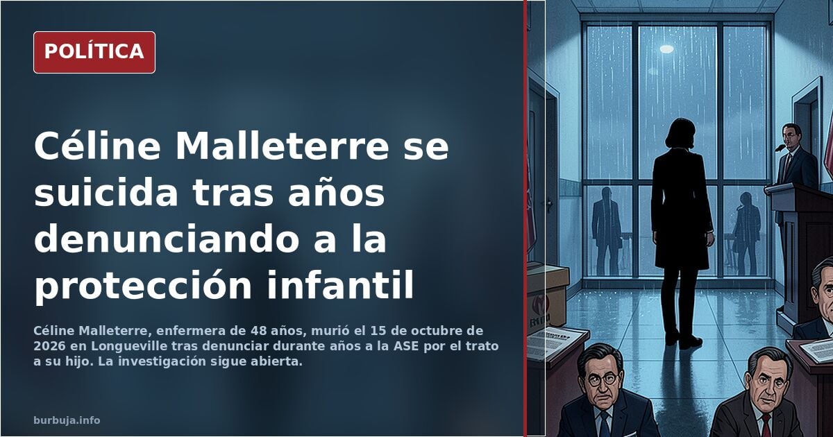 Céline Malleterre se suicida: durante años había denunciado los servicios de protección infantil y el abuso sensual de su descendiente.