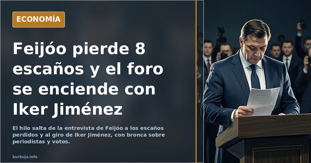 Feijóo va perdido y a este paso vuelve a ganar Sánchez
